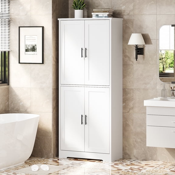 Danolapsi 70"Kitchen Pantry Cabinet, Freestanding Pantry Storage Cabinet with Doors and Shelves, Modern Cabinet for Dining Room, Living Room