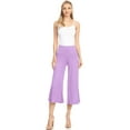thumbnail image 3 of Made by Johnny Women's Knit Culottes Pants M LILAC, 3 of 6
