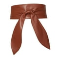 thumbnail image 4 of yuksok Women's Wide Belt Cinch Elegant Self Tie Around Belt for Sweater Coat Blouse Brown, 4 of 9
