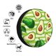 thumbnail image 4 of Fotbe Avocado Green Striped Funda de Llanta de Repuesto con Estampado, Engrosada, Ajuste Universal para Jeep, Remolque, RV, SUV, Camión-15 inch, 4 of 6