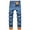 Bleu Clair, variante sur UKAP Jeans pour Hommes Taille Mi-Haute Pantalon en Denim Épaissi Pantalon Peluche Extensible Bas d'Hiver Bleu Foncé 32