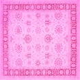 thumbnail image 1 of Ahgly Company Indoor Square Oriental Pink Traditional Area Rugs, 8' Square, 1 of 4