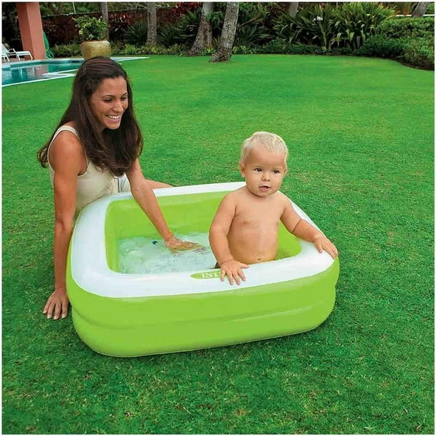 Alberca Piscina Inflable Bebe Niños Cuadrada 86x25 Cm Intex 57100 multicolor