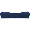thumbnail image 4 of Meridian Furniture Miramar Navy Durable Linen Textured Modular Sectional, 4 of 13