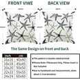 thumbnail image 5 of Navy Blue Starfish Pillow Covers 18X18 Inch Set of 2 Beach Ocean Coastal Decorative Square Pillow Cases Summer Nautical Cotton Linen Cushion Case Home Decor for Sofa Couch Bedroom Outdoor, 5 of 5