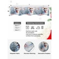 thumbnail image 5 of Merry Christmas Fireplace Mantle Scarf, Winter Snowman Xmas Tree Red Bids Snowfall Mantel Cover Table Runner for Home Living Room Door Window, Indoor Outdoor Holiday Party Decor 17" x 90", 5 of 6