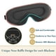 thumbnail image 3 of ComfiTime Máscara para Dormir 3D 100 % Opaca, Cubre Ojos para Hombres, Mujeres y Niños, Antifaz con Deflector Nasal, Suave y Liviano, sin Látex, Color Champán, 3 of 13