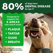 Greenies Original Flavor Adult Natural Dental Dog Treats Large Size, 6 oz Pack (4 Count)