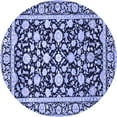 thumbnail image 1 of Ahgly Company Indoor Round Persian Blue Traditional Area Rugs, 5' Round, 1 of 4