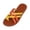 Orange, variant on Strappy Sandals for Women, Womens Flat Sandals, Walking Sandals Women, Dressy Sandals Women, Women's Color Block Toe Ring Flats Criss Cross Two Tone Open Toe Slide Sandals, Green, 7 (39)