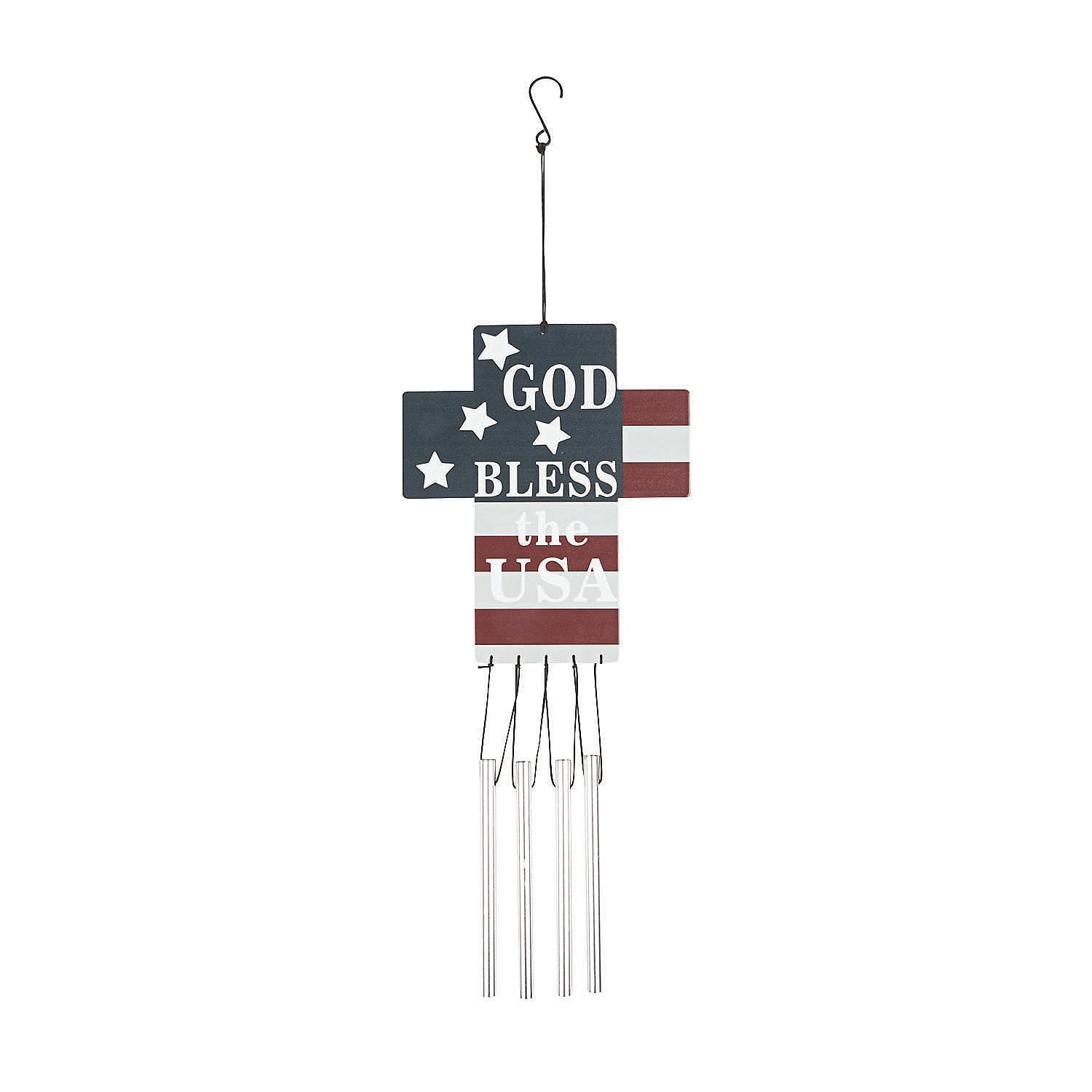 God Bless The Usa Wind Chimes Home Decor 1 Piece