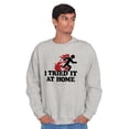 thumbnail image 5 of Tried It Home Nerd Science Project Sweatshirt for Men or Women Brisco Brands L, 5 of 5
