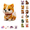 Dog 12 Zodiac DIY Beading Kit#1, variant on 3D Zodiac Dragon DIY Beading Kit Handmade Craft Set,DIY Arts and Crafts for Adults,Bead Embroidery Kit with Cute 3D Animals,Bead Art Supplies for Beginners,Gifts for Craft Lovers Monkey