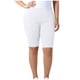 thumbnail image 5 of Mujeres Plus Size Shorts Cintura Elástica Pantalones de Yoga de Color Sólido Capri Longitud Verano, 5 of 8