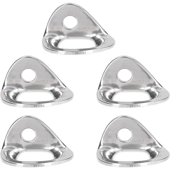 CATPAN Climbing Hanger, Climbing Anchor 316 Stainless Steel Climbing Hanger, Bolting Hanger Rock Climbing Anchor Climbing Bolting Hanger for Rappelling Aerial Work (5pcs Climbing Hanger)