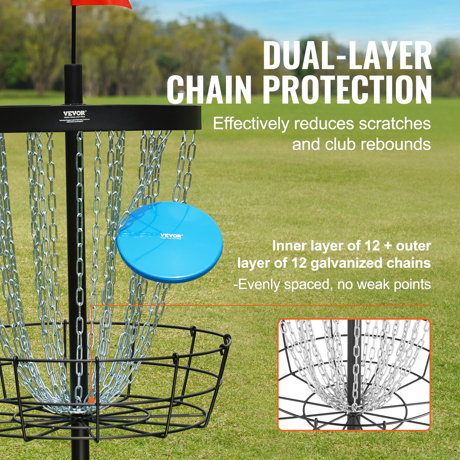 Anytime Fitness Disc Golf Workout Plan VEVOR 24-Chains Disc Golf