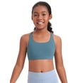 thumbnail image 1 of Top deportivo CRZ YOGA Butterluxe con tiras cruzadas azul talla pequeña, 1 of 6