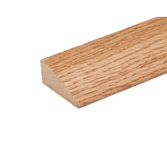 6 FT - Prefinished Oak Reducer Molding with Natural Color Stain (6 FT Long: 1 1/4" Wide x 3/8" Thick)
