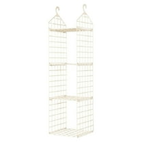 3-Layer Folding Clothing Storage Rack Bg3 A,Hanging Closet Shelves Closet Organizing Shelves Clothes Rack Foldable Storage Shelves Locker Shelf Foldable Garment Rack Coat Hangers