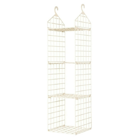 3-Layer Folding Clothing Storage Rack Bg3 A,Hanging Closet Shelves Closet Organizing Shelves Clothes Rack Foldable Storage Shelves Locker Shelf Foldable Garment Rack Coat Hangers