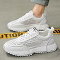 thumbnail image 6 of 2026 Men's White Dad Shoes Spring Casual Sports Sneakers Breathable High End Fashion Trendy Comfortable Walking Footwear, 6 of 8