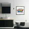 thumbnail image 3 of Stupell Industries Cow in Rainbow Bath Typography Painting Gray Floater Framed Canvas Art Print Wall Art, 25 x 25, 3 of 10