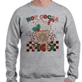 thumbnail image 2 of Hot Cocoa Vibes Sweatshirt Unisex Large Grey, 2 of 5