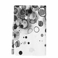 thumbnail image 2 of Black Gradient Kitchen Towels Set of 1, Abstract Polka Dots Vintage Modern Art Absorbent Dish Towels for Kitchen, Microfiber Hand Towel, Quick Drying Tea Towel for Cleaning Decorative Dishcloths, 2 of 7