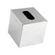 thumbnail image 4 of Caja de pañuelos cuadrada de acero inoxidable, soporte para pañuelos de papel en forma de cubo, decoración moderna para baño, elegante para encimera,, 4 of 9