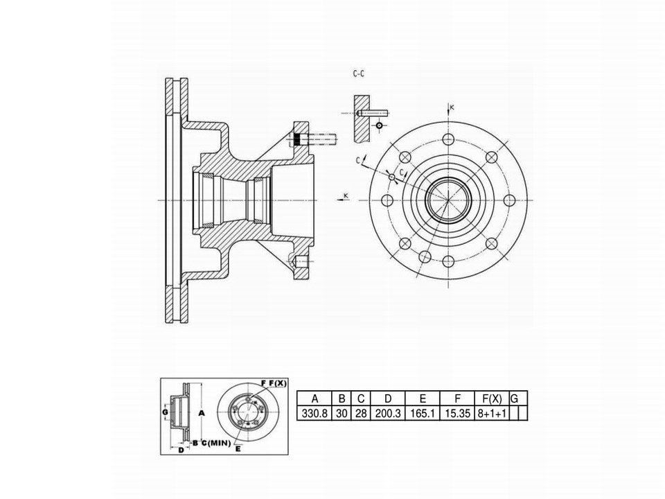 Winstop Brake Rotor and Hub Assembly, Front WS241423, Ford E-350 Econoline 1998-1995
