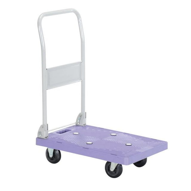 Vestil Manufacturing FPT-1624 Plastic Platform Truck with Folding Handle