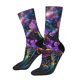 thumbnail image 1 of Fotbe Starry Night Iris Field Calcetas Largas con Estampado para Hombre y Mujer – Calcetas de Compresión Transpirables y Elásticas, Viajar y Uso Diario Talla 5-11, 1 of 6