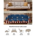 thumbnail image 3 of Star Stripes Flag Sofa Covers for 3 Cushion,Washable Couch Cover for Sectional Sofa Slipcovers with Tassel,Rustic Shabby Chic Wood Grain Loveseat Covers Futon Cover Throw Blanket 71''x118'', 3 of 8