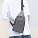 thumbnail image 5 of Bolsa Impermeable de Nylon Del Pecho de los Hombres - Paquete Frontal Elegante - Bolsa Multicapa de Gran Capacidad Bolsa de Cuerpo Cruzado Pequeña, 5 of 8