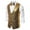 Gold, variant on IROINNID Men's Sleeveless V-Neck Mid-Length Vest Solid Color Loose Autumn And Winter Personality Sequins Vest Jacket