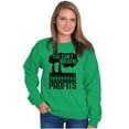 thumbnail image 4 of You Can't Breathe Profits Earth Day Unisex Plus Fleece Graphic Sweatshirt Brisco Brands 2X, 4 of 5