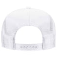 thumbnail image 3 of OTTO CAP 5 Panel High Crown Mesh Back Trucker Hat, Polyester Foam Front, White, 6PCS Set Pack, 3 of 7