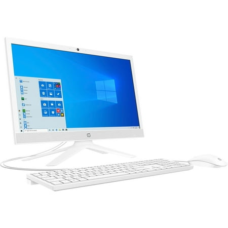 HP - 20.7" All-In-One - AMD A4 - 4GB Memory - 128GB SSD - Snow White
