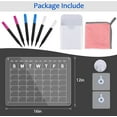 thumbnail image 6 of Monthly Planner Acrylic Magnetic Dry Erase Board, Adhesive Board with 6 Pens, 6 of 6