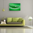 thumbnail image 3 of Startonight Tempered Acrylic Glass Wall Art - Abstract Theme Green Agate Artwork 24" x 36", 3 of 4