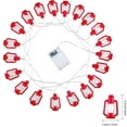 thumbnail image 7 of Vintage Lantern String Lights 10ft 20 LED Decorative Kerosene String Lights for Indoor Outdoor Patio Garden Home Holiday Camping Decoration, Red, 7 of 7