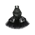thumbnail image 3 of Aislor Kid Girls Sleeveless Dance Tutu Dress Sequined Bowknot Ballet Leotard Skirt 6-16 Black 14, 3 of 7