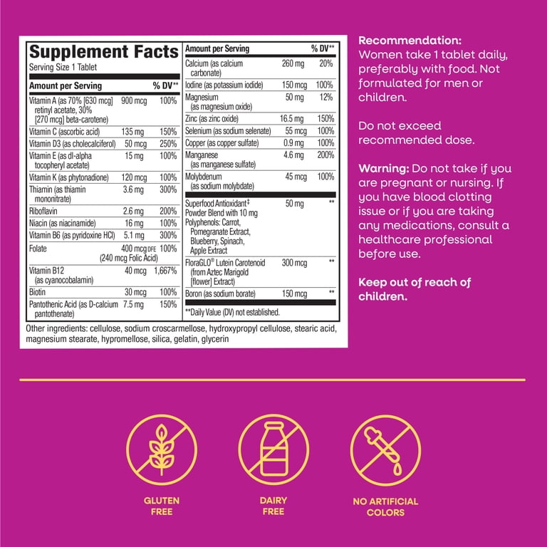 Women's 50 Plus Complete Daily Multivitamin, 50 Count photo 2