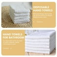 thumbnail image 3 of Raindrops 3Pcs Disposable Towels Cotton Handkerchief for Hotel Use, 3 of 6