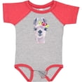 thumbnail image 3 of Inktastic Cute Llama with Flower Boys or Girls Baby Bodysuit, 3 of 5