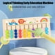 thumbnail image 4 of Juguete de piscina, juguete para bebés, juguete para niños pequeños. Tablero de rompecabezas de madera con bolas de colores de varios canales. Juego de cuatro bolas de colores para enseñar a caminar y, 4 of 6
