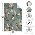 thumbnail image 3 of Sparrows Among Flowers Kitchen Towels Set of 4 Tea Towels for Kitchen Decorative Waffle Dishcloths 28x18in, 3 of 7