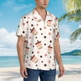 thumbnail image 5 of Xecao Milk Tea print Hawaiian shirt - a stylish short-sleeve button-down for men, perfect for casual beach and tropical outings., 5 of 9