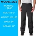 thumbnail image 3 of TGW Men's Vapor Waterproof Golf Rain Pants for Golfing Black L, 3 of 6