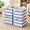 Blue/White-13"x15"x13", variant on 13"x15"x13" Blue/White Stripe Linen Storage Cubes, Pack of 4 for Home Organizing